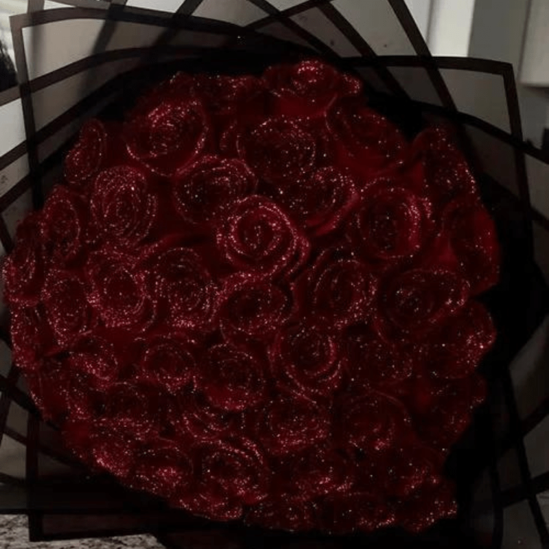 Luminara Eternal Glitter Rose For Romantic Gifts And Home Decoration