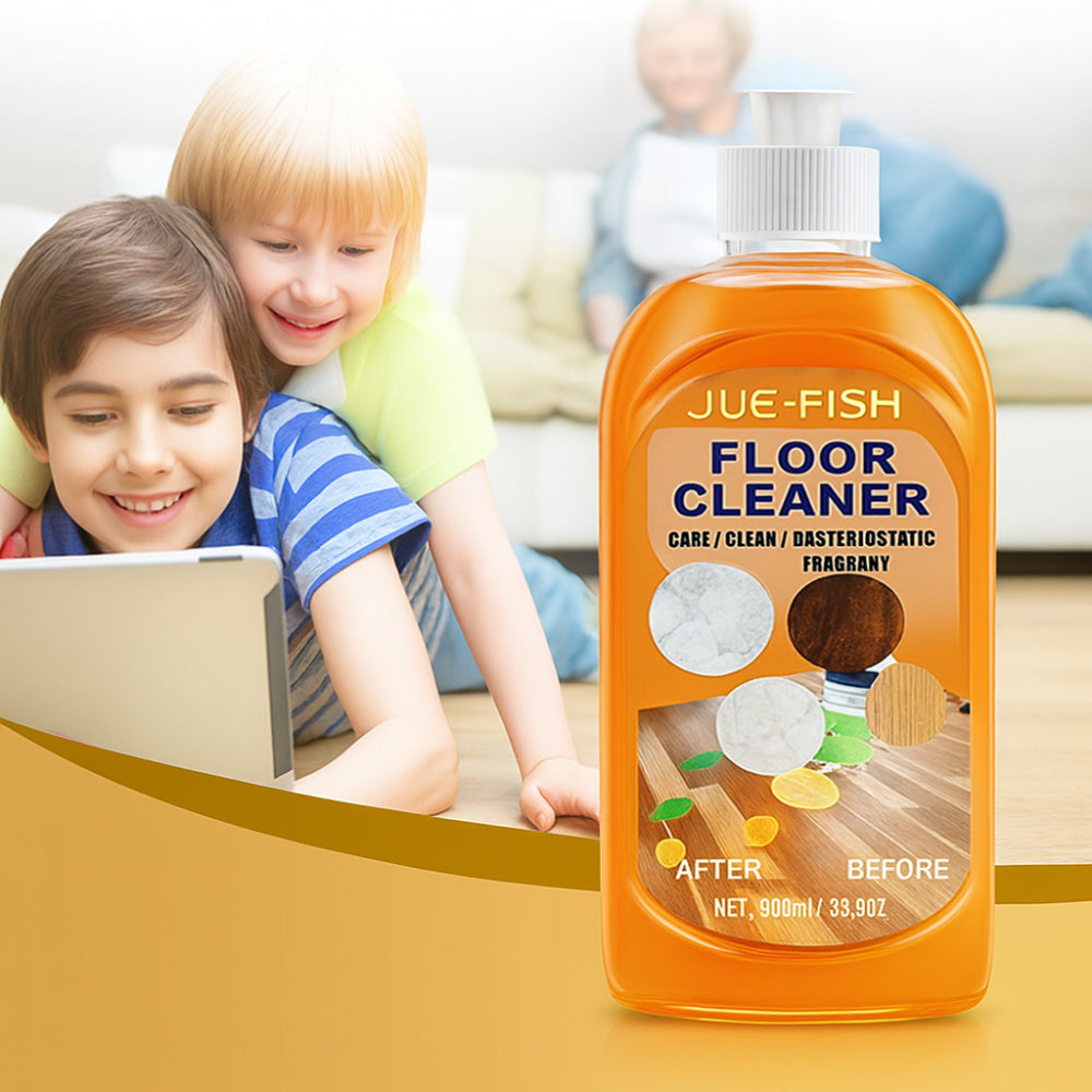 Bright Lemon Scent Floor Cleaner For Multiple Surfaces In Liquid Form