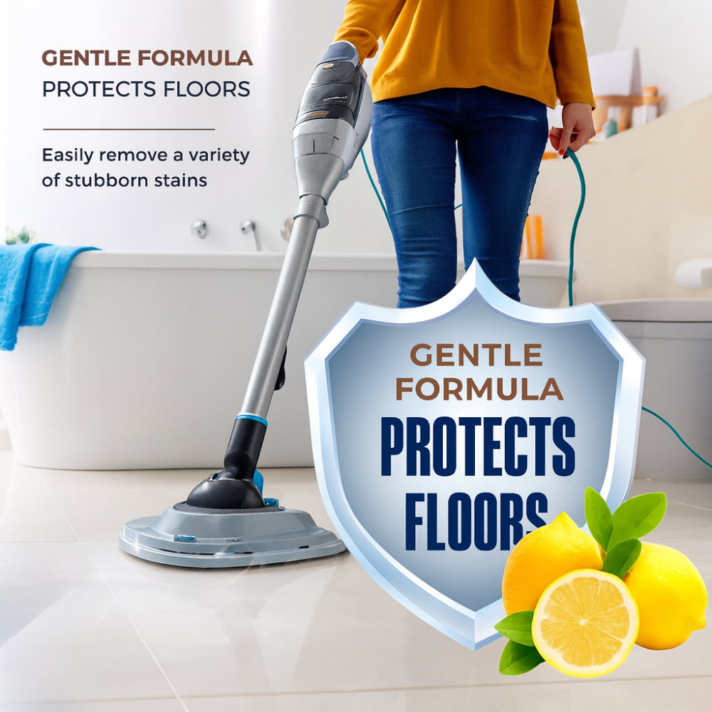 Bright Lemon Scent Floor Cleaner For Multiple Surfaces In Liquid Form