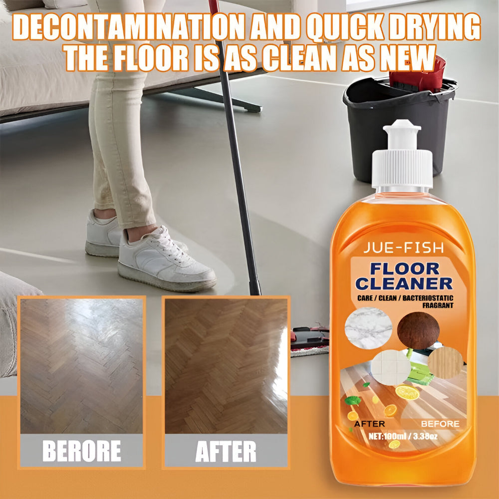 Bright Lemon Scent Floor Cleaner For Multiple Surfaces In Liquid Form