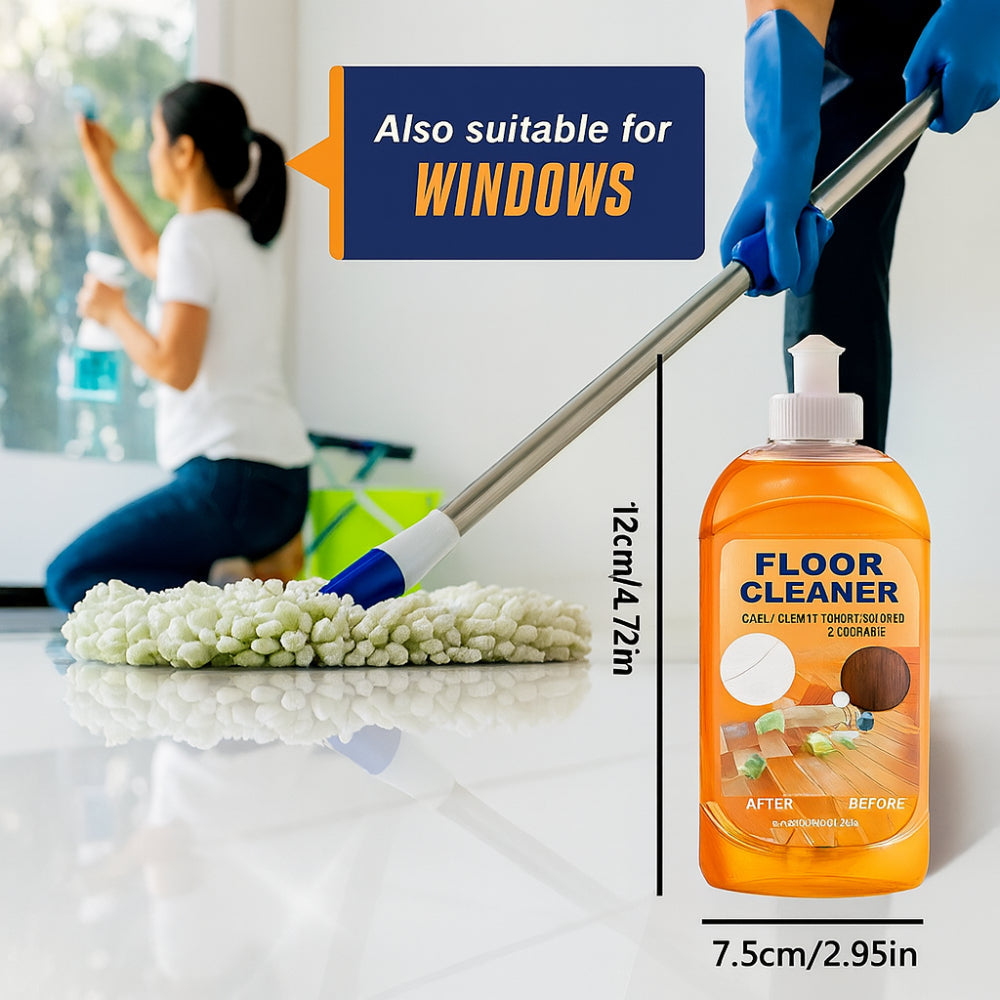 Bright Lemon Scent Floor Cleaner For Multiple Surfaces In Liquid Form