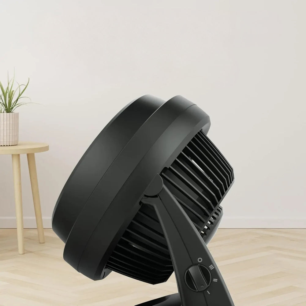 Ventilatore da pavimento regolabile con testa inclinabile per una circolazione dell'aria domestica efficiente
