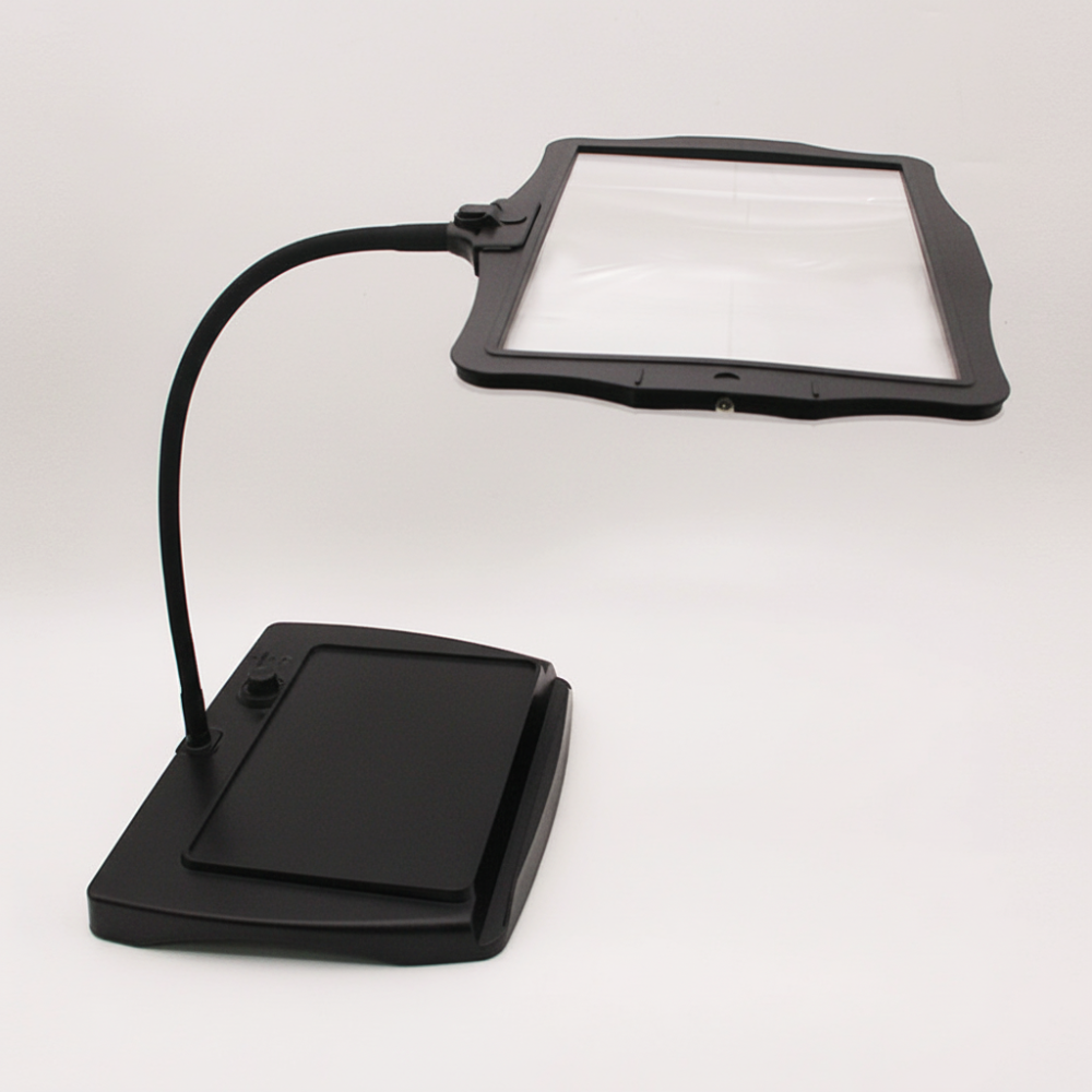 Verstellbare Schreibtischlampe mit Vergrößerungsglas für Lesen und Bastelprojekte