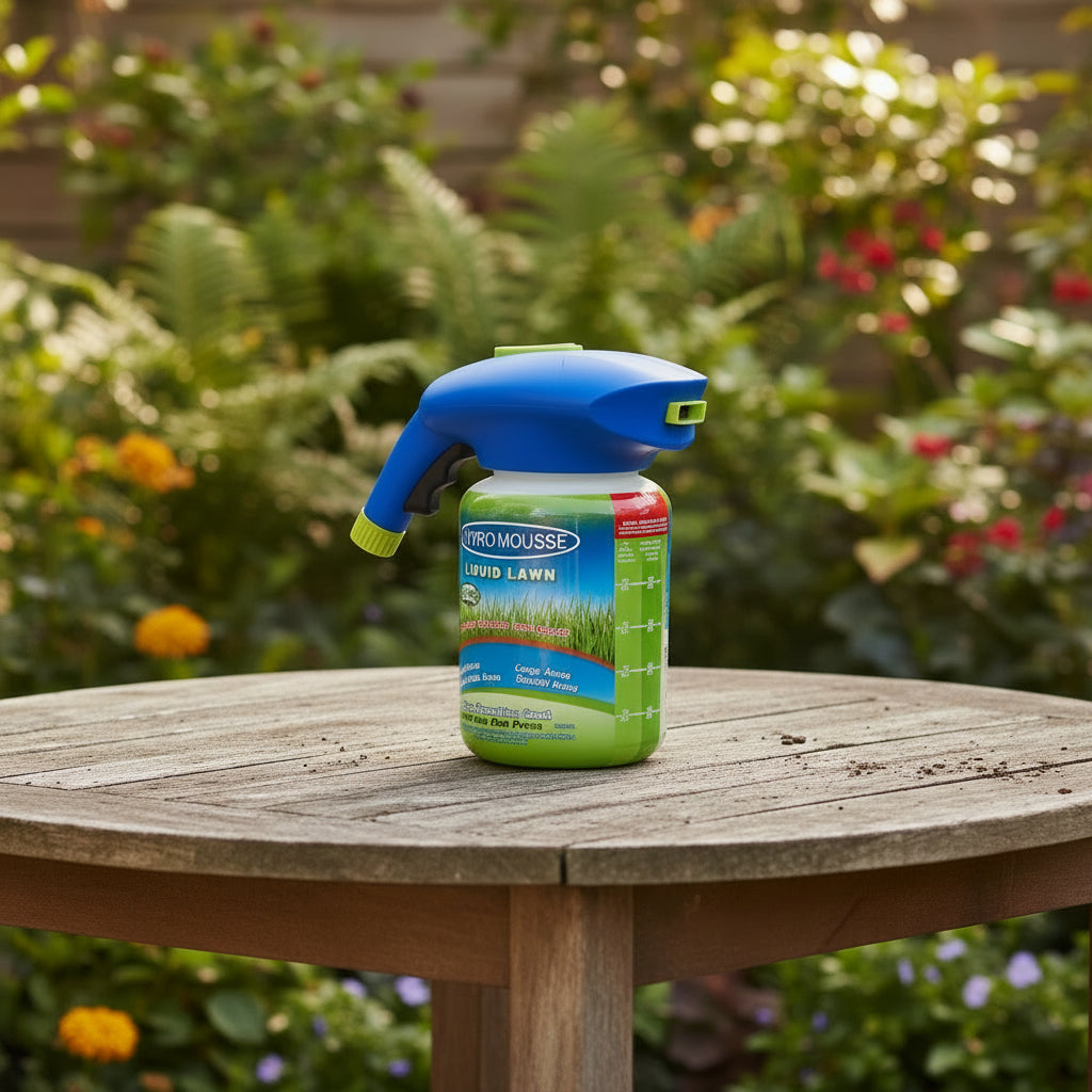 קצף נוזלי אקווה מוס פרו לדשא לצמיחה מהירה ובריאה של הדשא