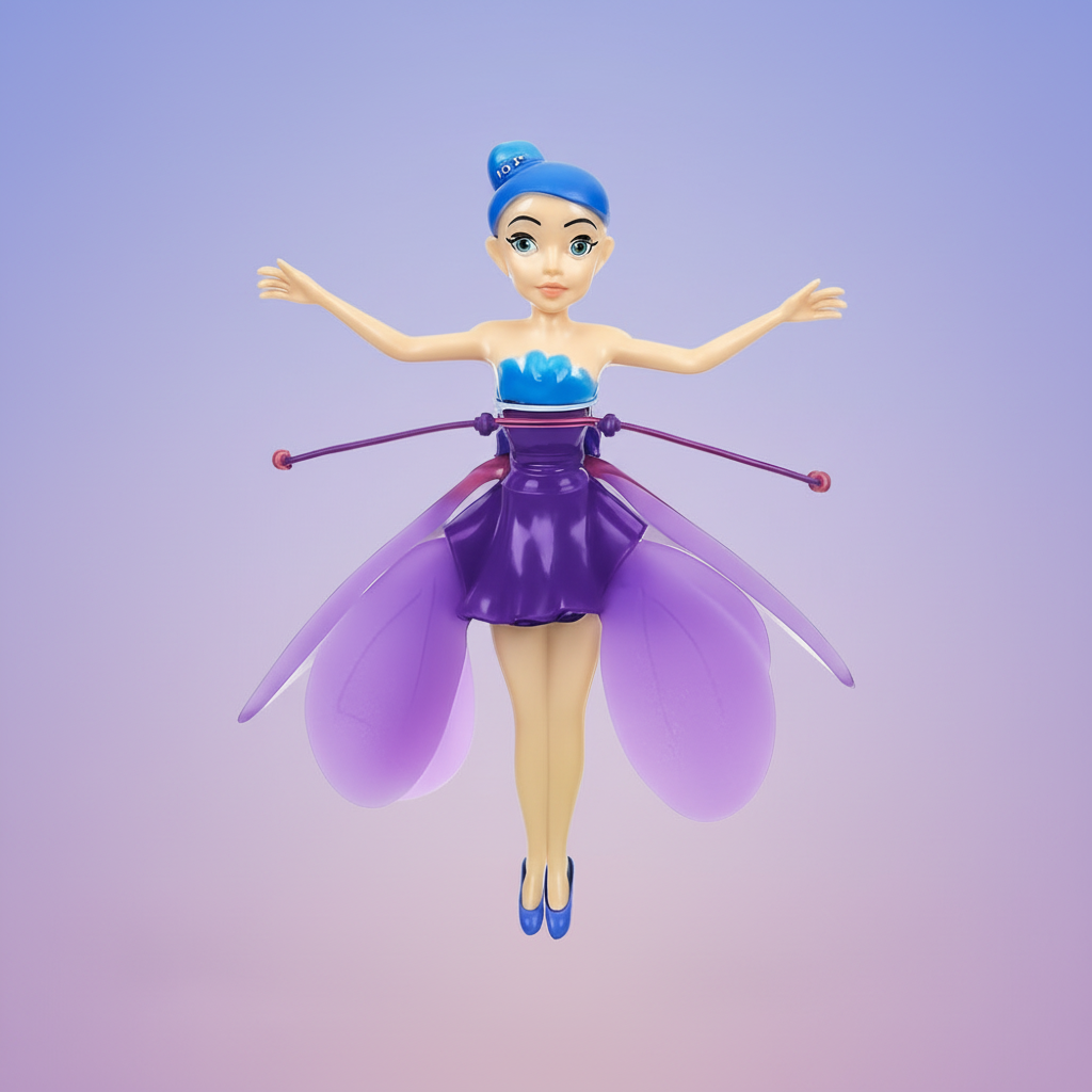 Charming Fairy Flying Toy With LED Lights And Hand Sensor For Kids