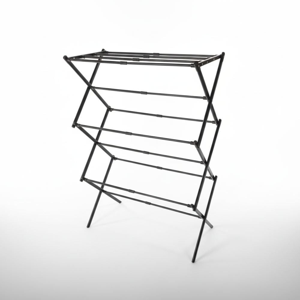 Chrome Metal Foldable Laundry Drying Rack For Clothes