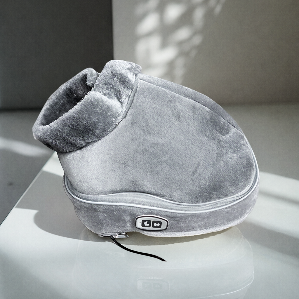 Zapatillas Masajeadoras de Pies Calefactadas con Vibración Suave para Relajación