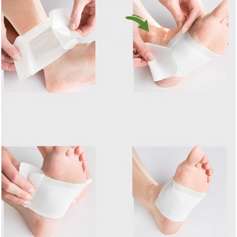 Bamboo Foot Patch Set With Adhesive Sole Care Pads
