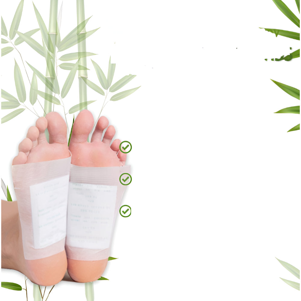 Bamboo Foot Patch Set With Adhesive Sole Care Pads