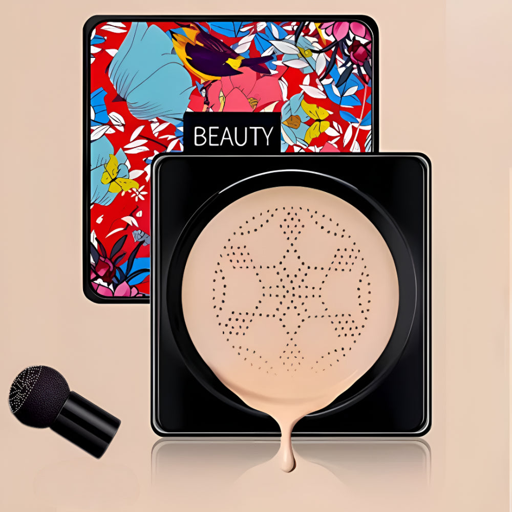 Foundation Cream Compact With Sponge Applicator For Smooth Coverage