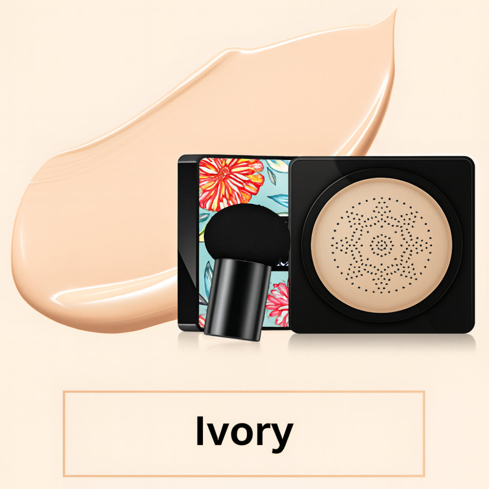 Kompaktní pudrový make-up s vestavěným aplikátorem pro přirozené krytí