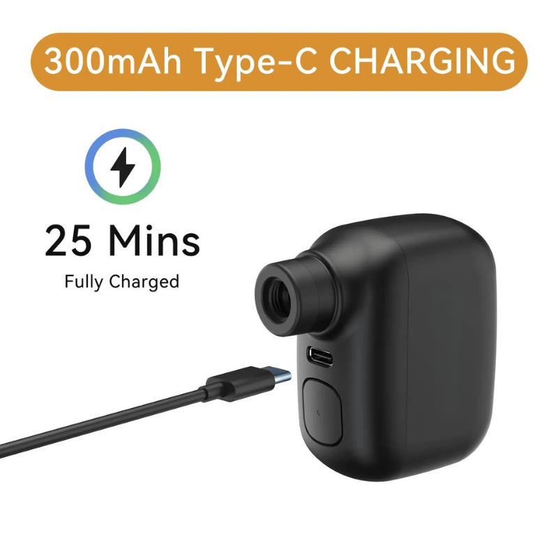 Dobíjecí mini přenosná pumpa na kolo s 100 PSI a USB-C