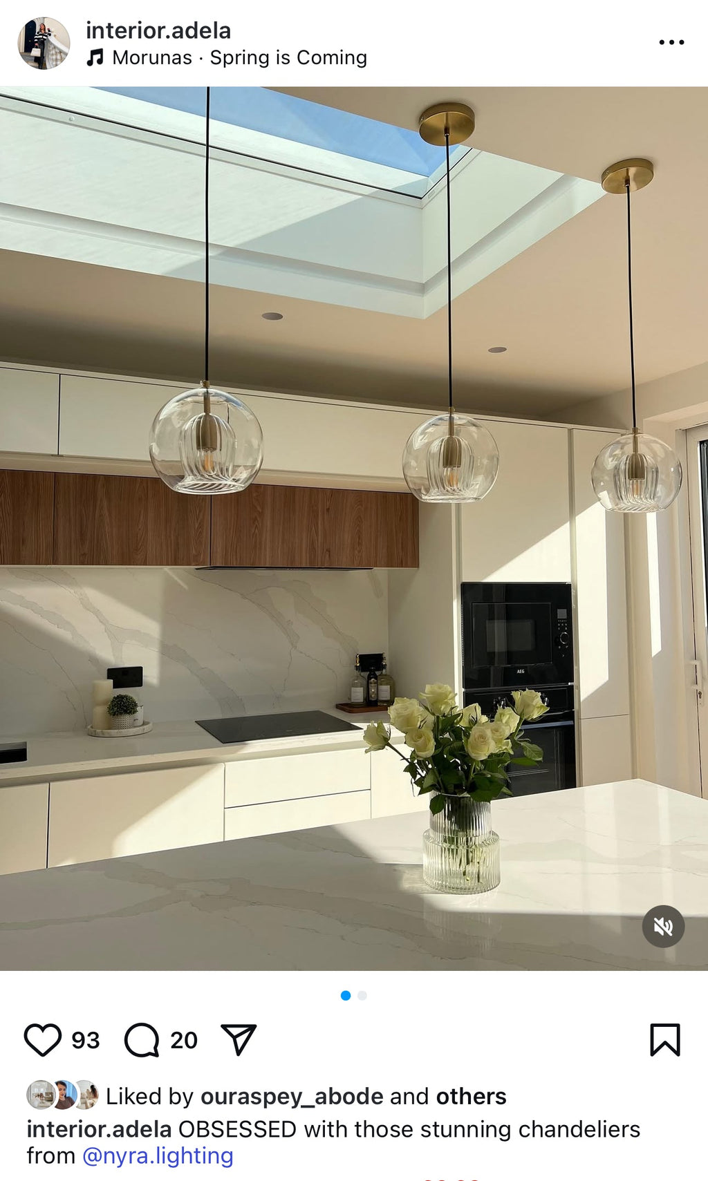 Lampa wisząca Nova Glass Bubble z ręcznie dmuchanymi podwójnymi kulami