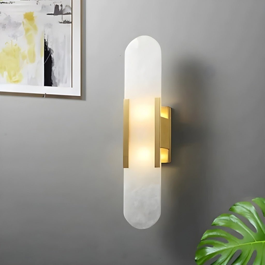 Lumio Shine - Elegante zwarte en gouden LED-wandlamp voor thuis