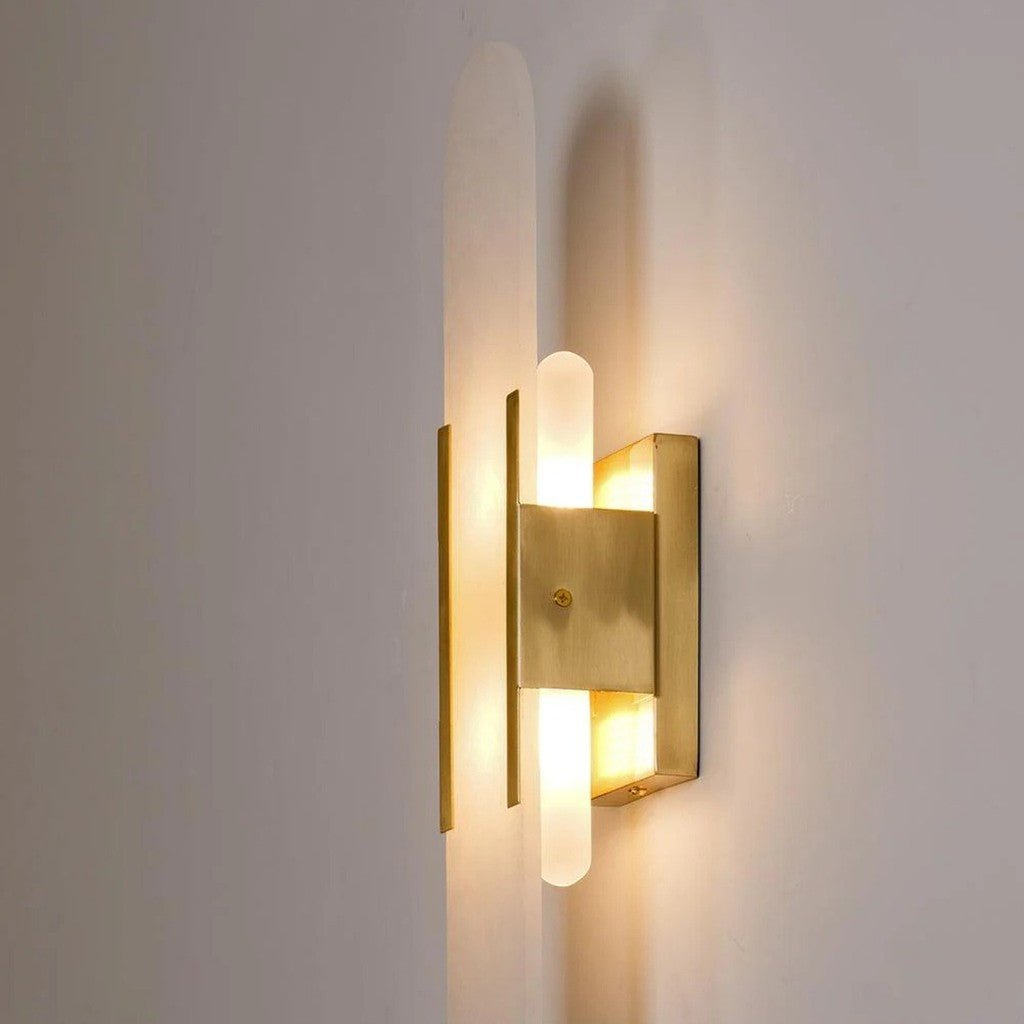 Lumio Shine - Elegante zwarte en gouden LED-wandlamp voor thuis