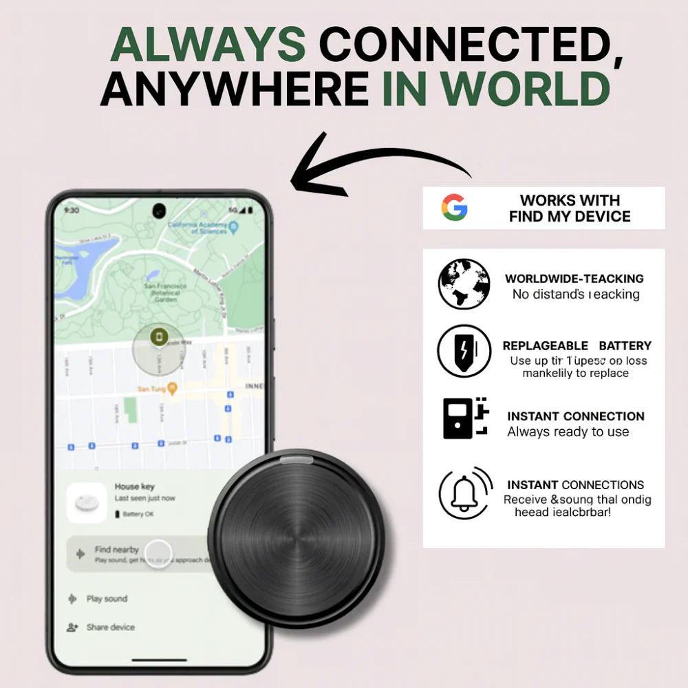Bluetooth-tracker voor sleutels, tassen en dagelijkse benodigdheden