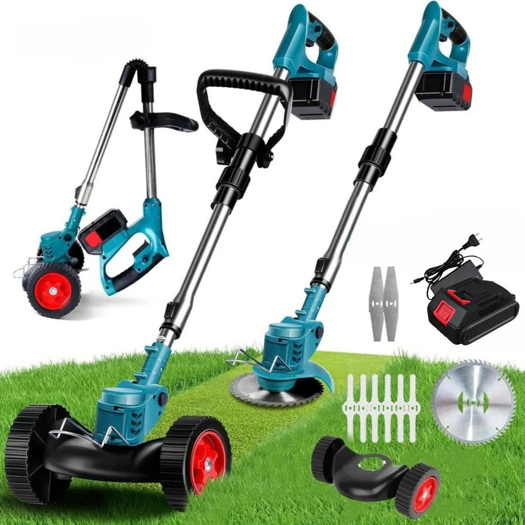 GreenStride 36V Akku-Rasentrimmer mit Radführung für rückenschonendes Arbeiten