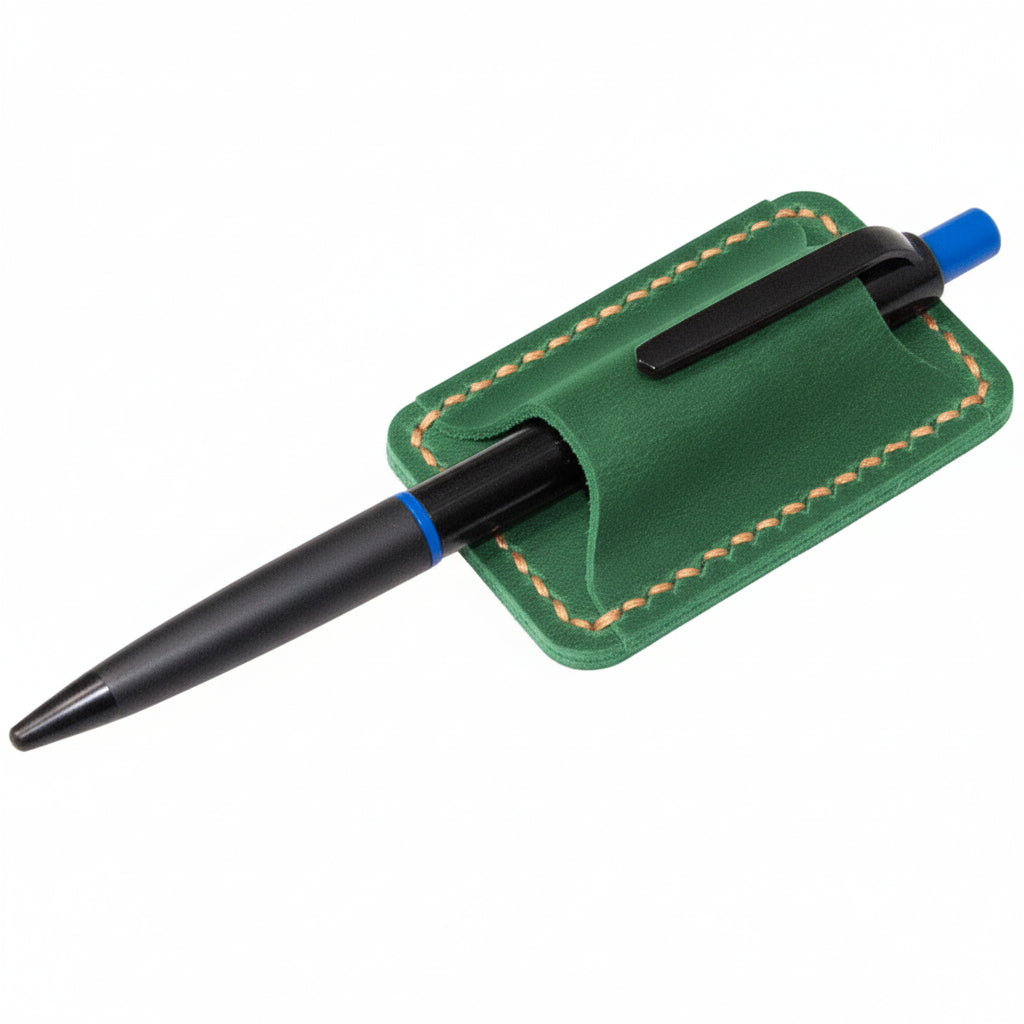 Accessorio portapenne con clip per diario in pelle pieno fiore