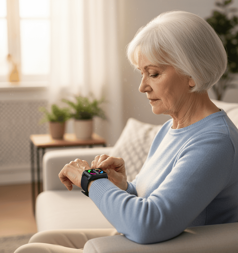SafeGuard GPS Smartwatch for Seniors With Fall Detection and SOS Button