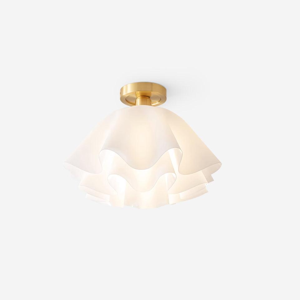 LumenFold Contemporary Ceiling Light With Copper Base And Ambient Glow