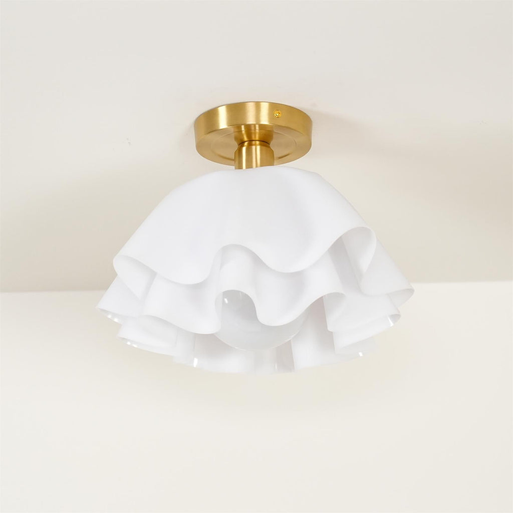 LumenFold Contemporary Ceiling Light With Copper Base And Ambient Glow