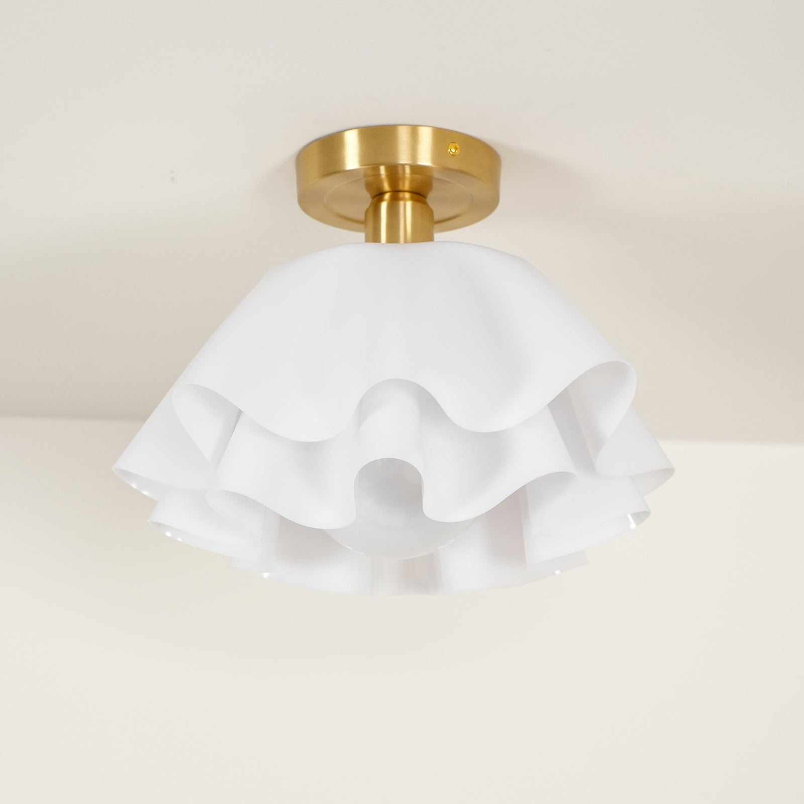 LumenFold Contemporary Ceiling Light With Copper Base And Ambient Glow