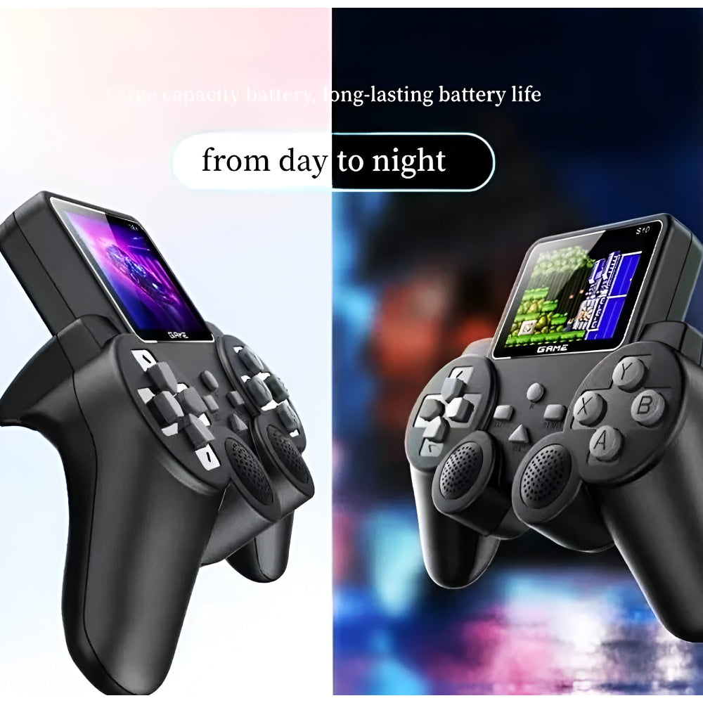 Retro handhållen konsol med trådlöst kontrollset