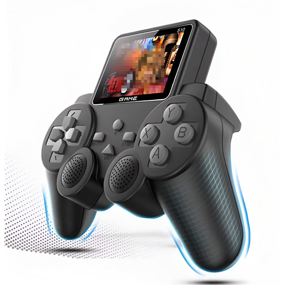 Retro handhållen konsol med trådlöst kontrollset