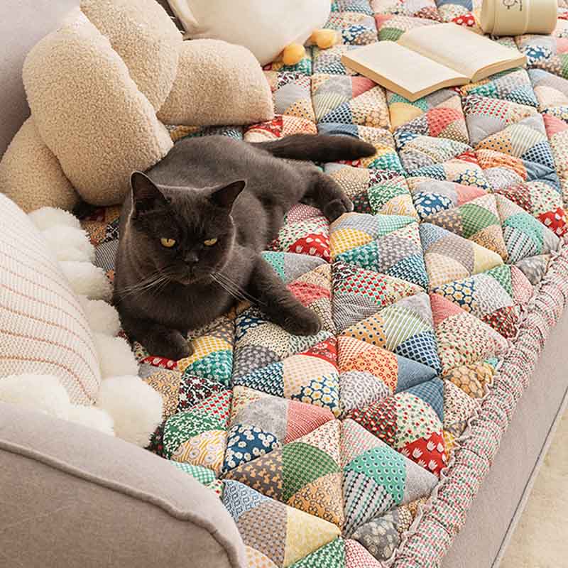 CozyNest Stylish Sofa Protector With Non Slip Underside