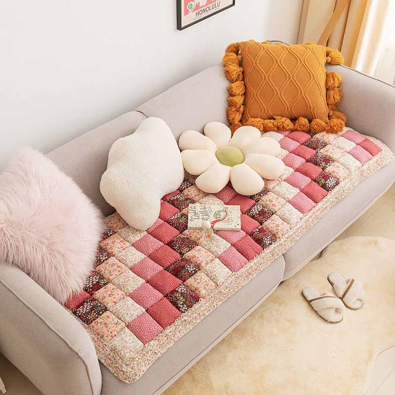CozyNest Stylish Sofa Protector With Non Slip Underside