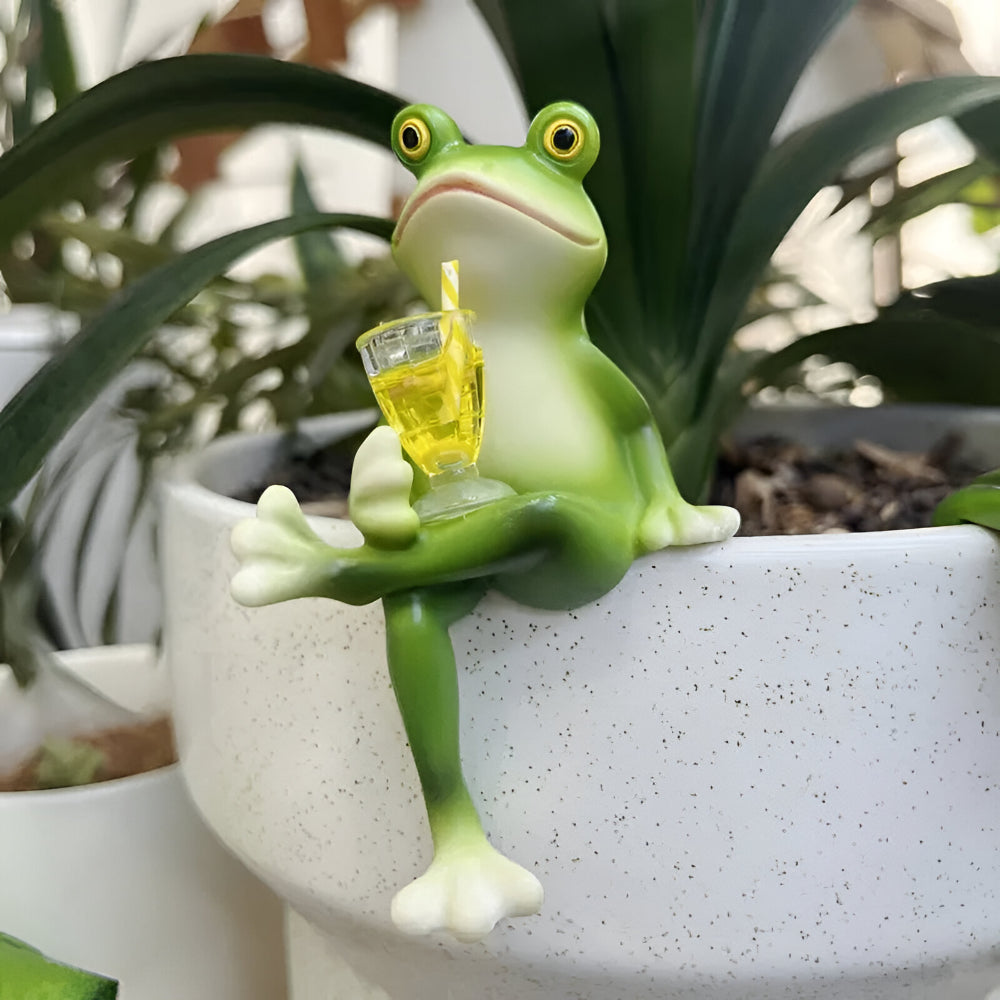 Ornamento Sospeso Frog Edge per Vasi, per Decorazioni Interne ed Esterne