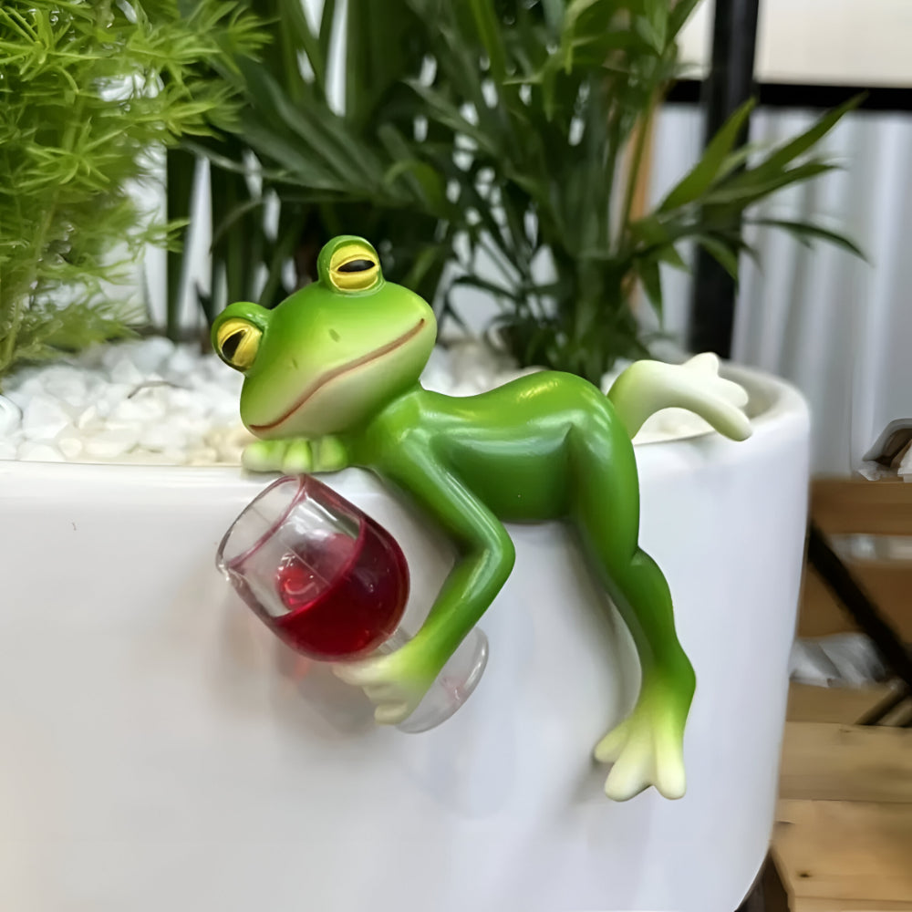 Ornamento Sospeso Frog Edge per Vasi, per Decorazioni Interne ed Esterne