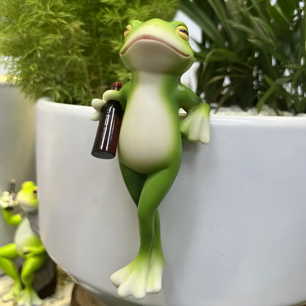 Ornamento Sospeso Frog Edge per Vasi, per Decorazioni Interne ed Esterne