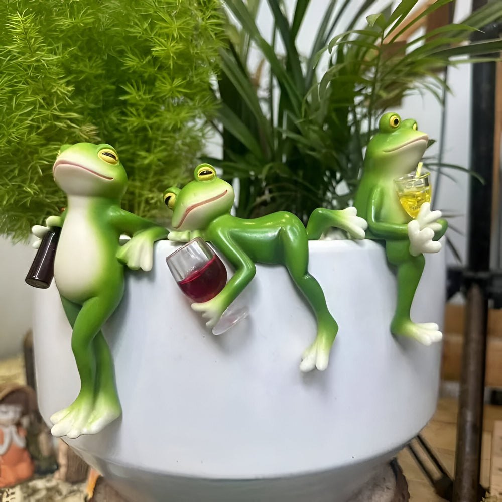 Ornamento Sospeso Frog Edge per Vasi, per Decorazioni Interne ed Esterne