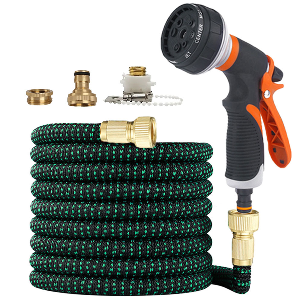 Kink Resistant Non Expanding Garden Hose With Flat Coil Storage