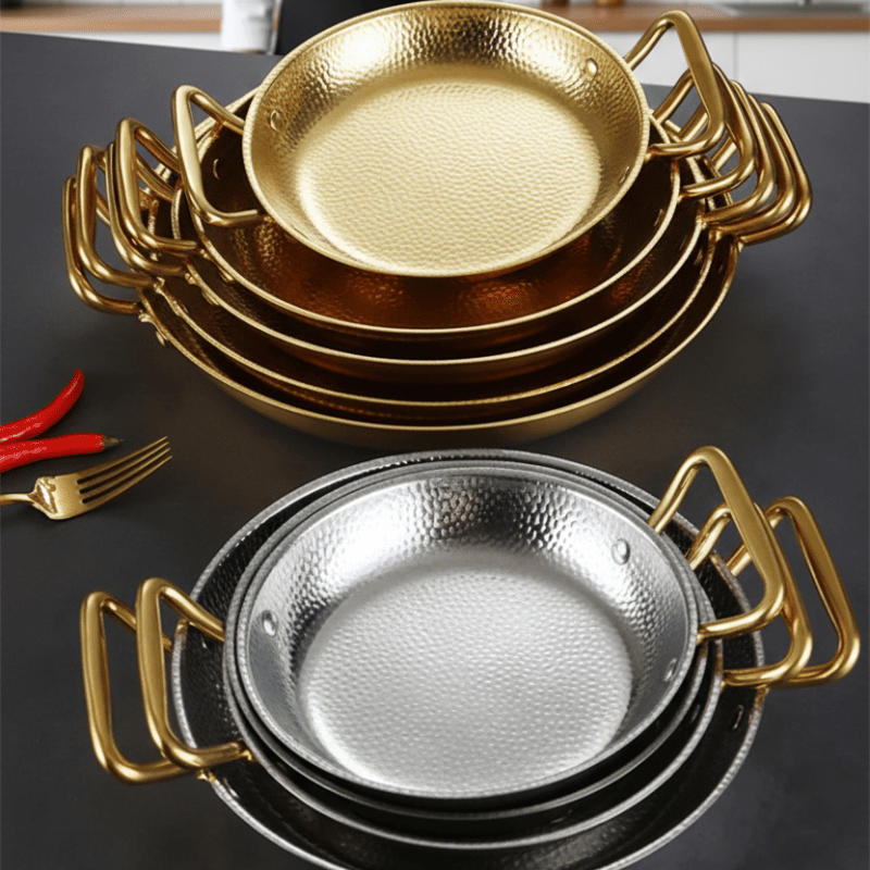 Harborcraft gehämmerter Edelstahltopf für Pfannen, Saucen und vielseitiges Kochen
