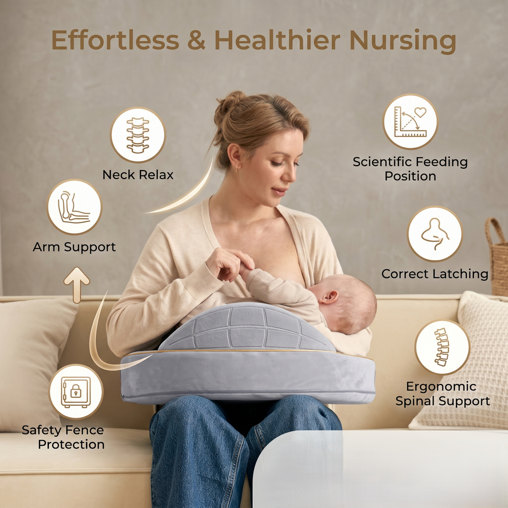 Kényelmes tartás ergonomikus etetéstámogató párnával | Rosalyssa