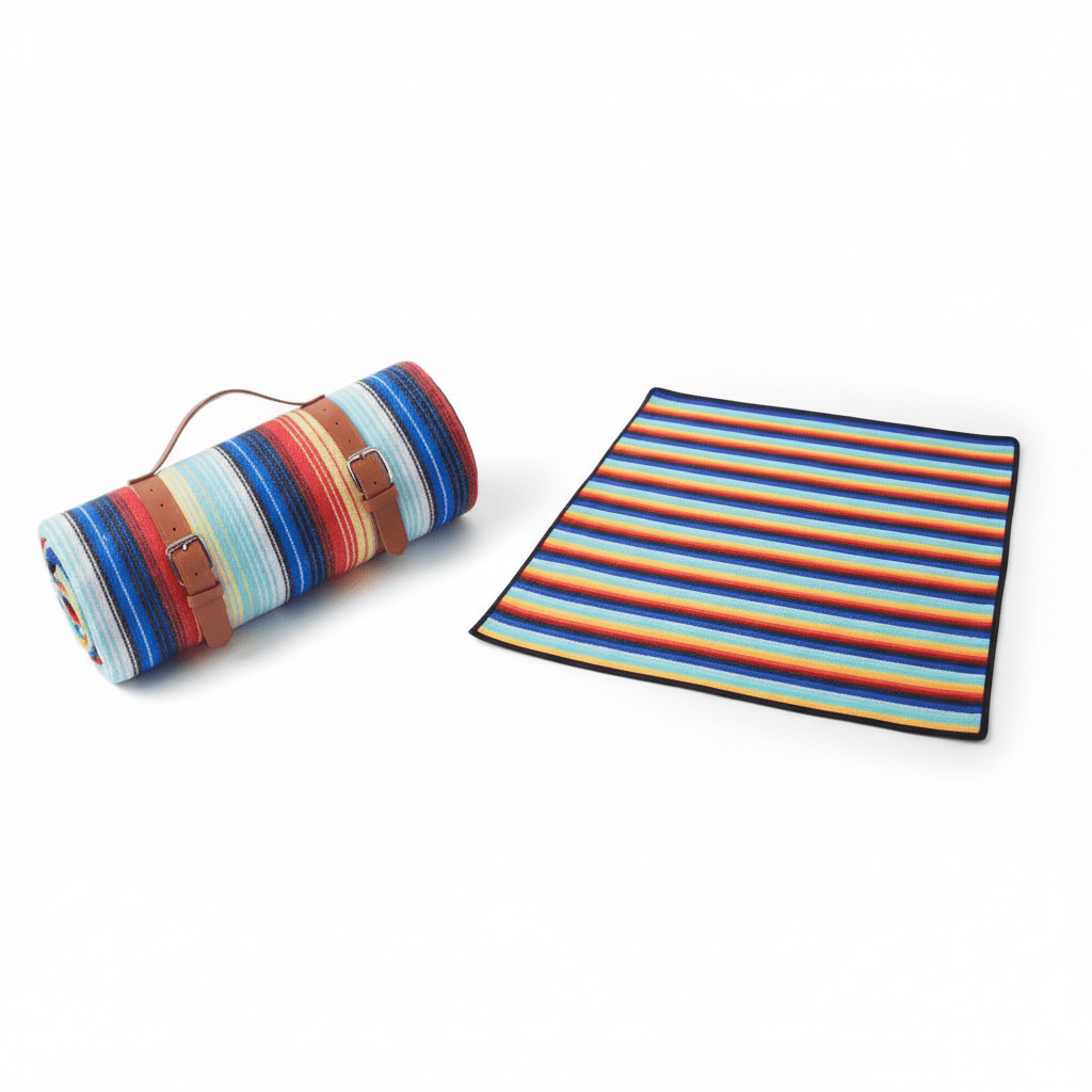 TrailGuard Outdoor Picnic Blanket With Water-Repellent Surface And Compact Foldable