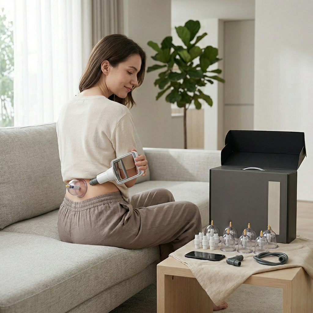 Komplet cupping-massagesæt til hjemme-spa-terapisessioner | Rosalyssa
