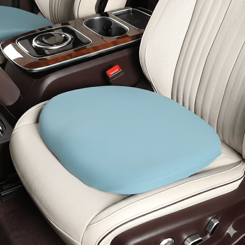 DriveEase Integrated Car Neck And Lumbar Support Made Of Memory Foam