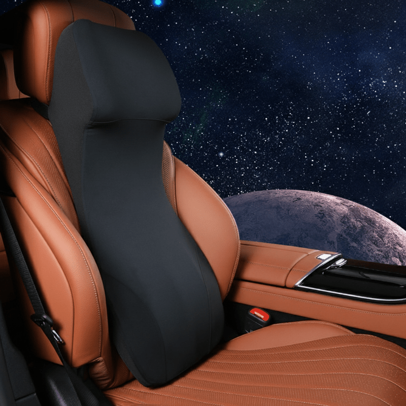 DriveEase Integrated Car Neck And Lumbar Support Made Of Memory Foam
