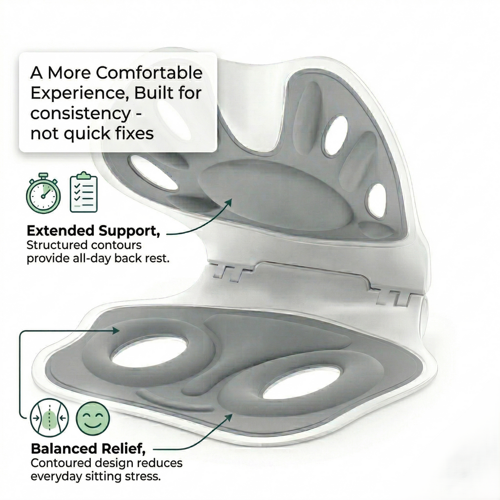 Kovelli ergonomisk setekile for holdningsstøtte mens du sitter | Rosalyssa