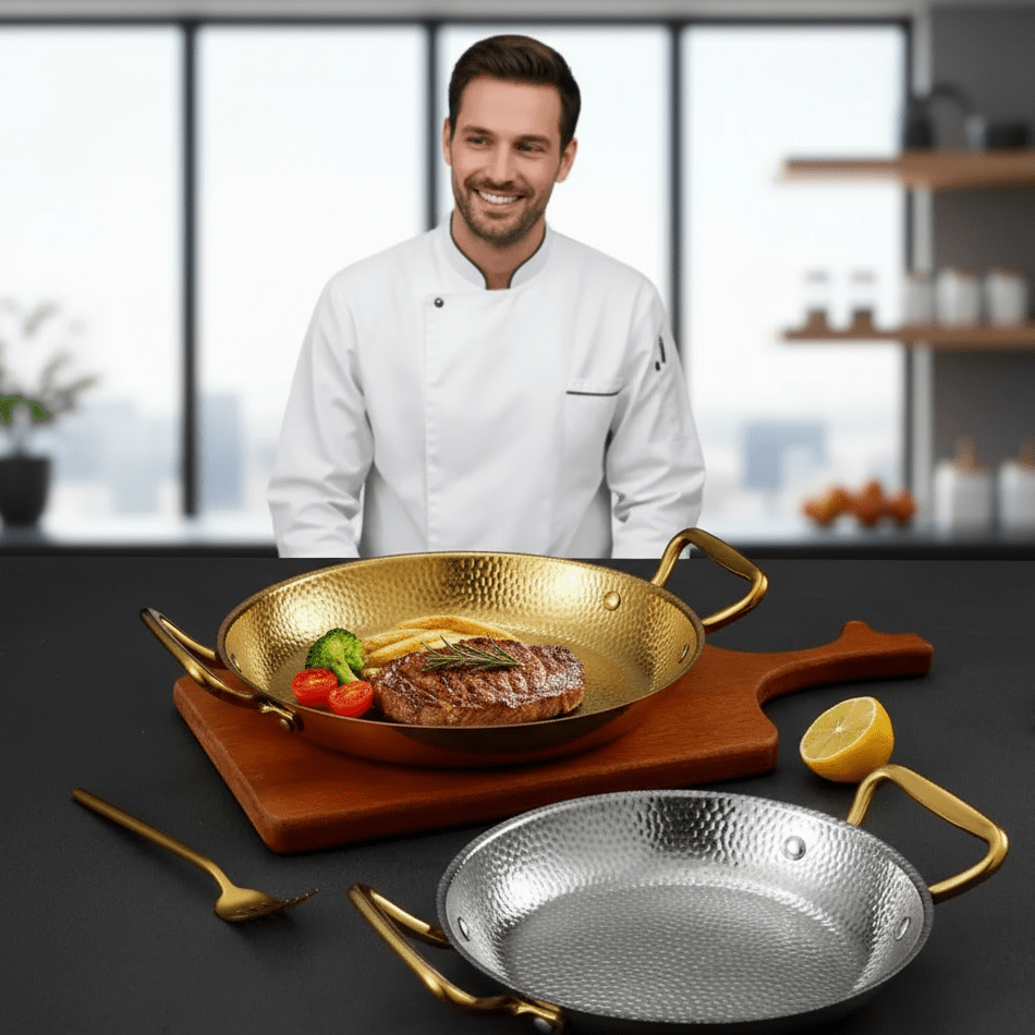 Harborcraft Hammered Stainless Steel Pot For Pans, Sauces, And Versatile Cooking
