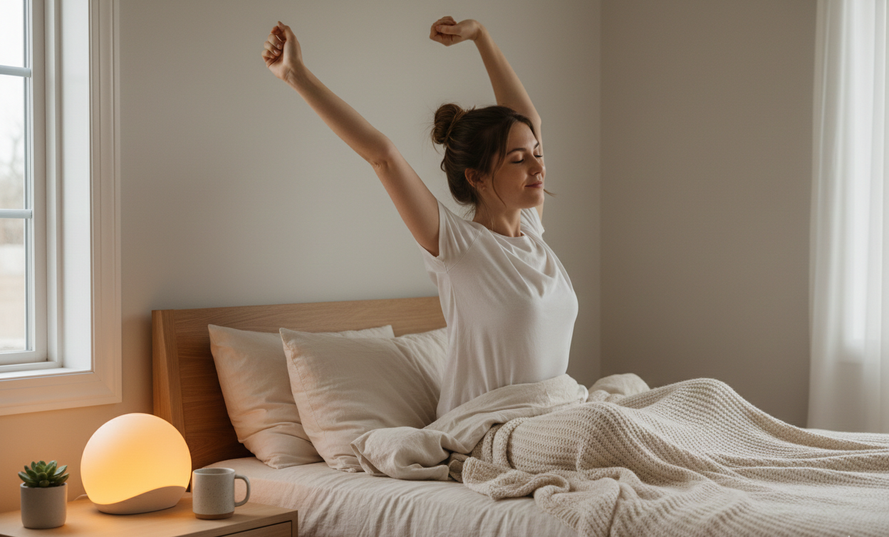 Le réveil lumineux Sunrise avec système d'alarme progressive | Rosalyssa