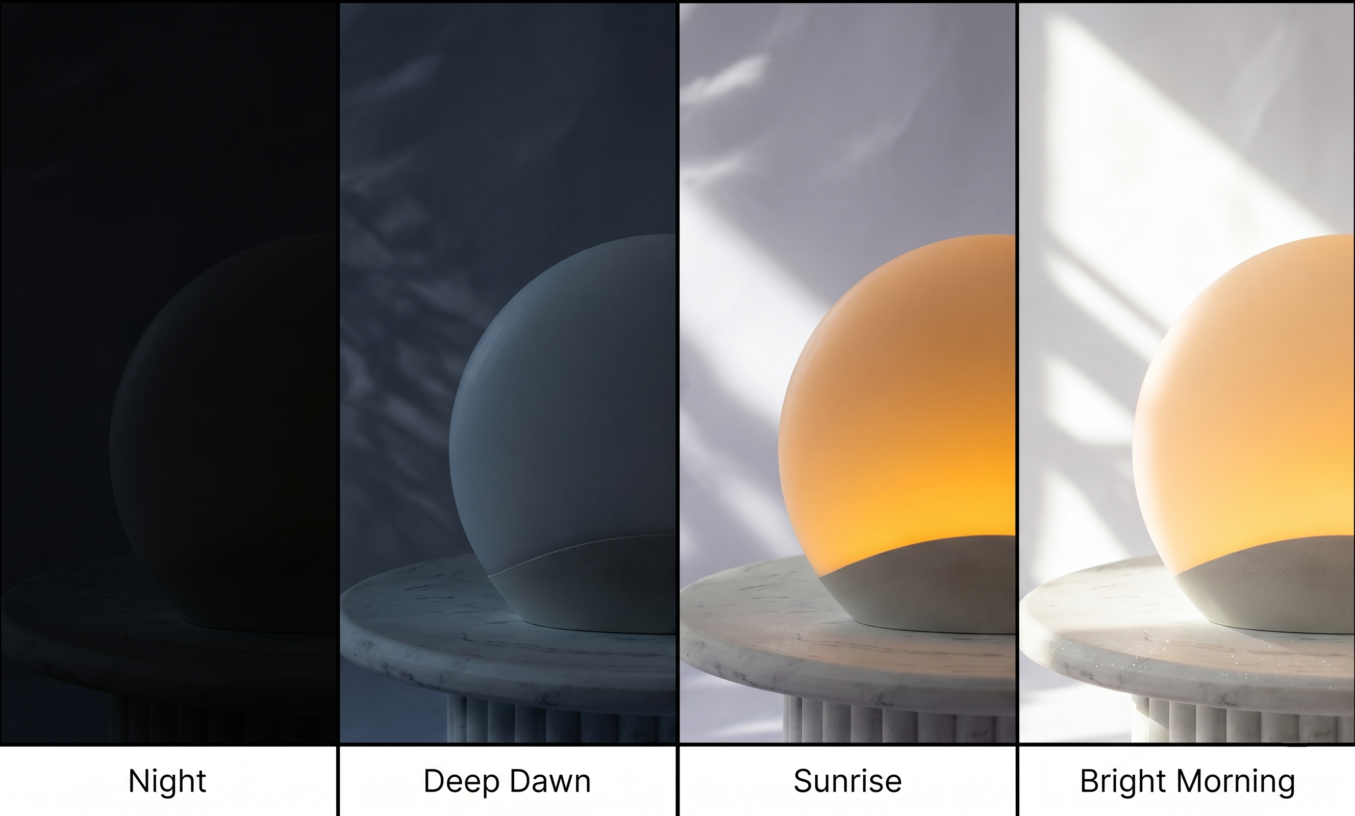 Le réveil lumineux Sunrise avec système d'alarme progressive | Rosalyssa