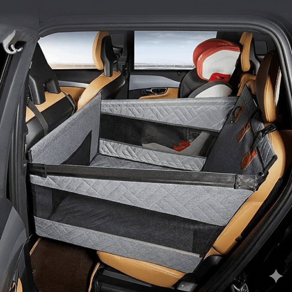 TrailGuard Waterproof Pet Seat Mat With Memory Foam For Car