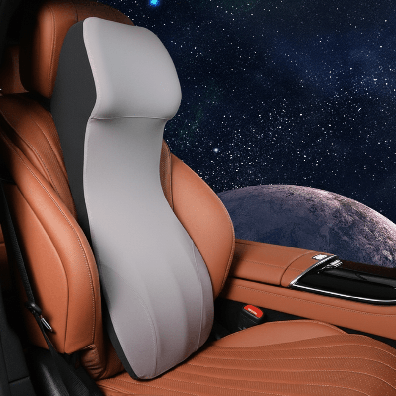 DriveEase Integrated Car Neck And Lumbar Support Made Of Memory Foam