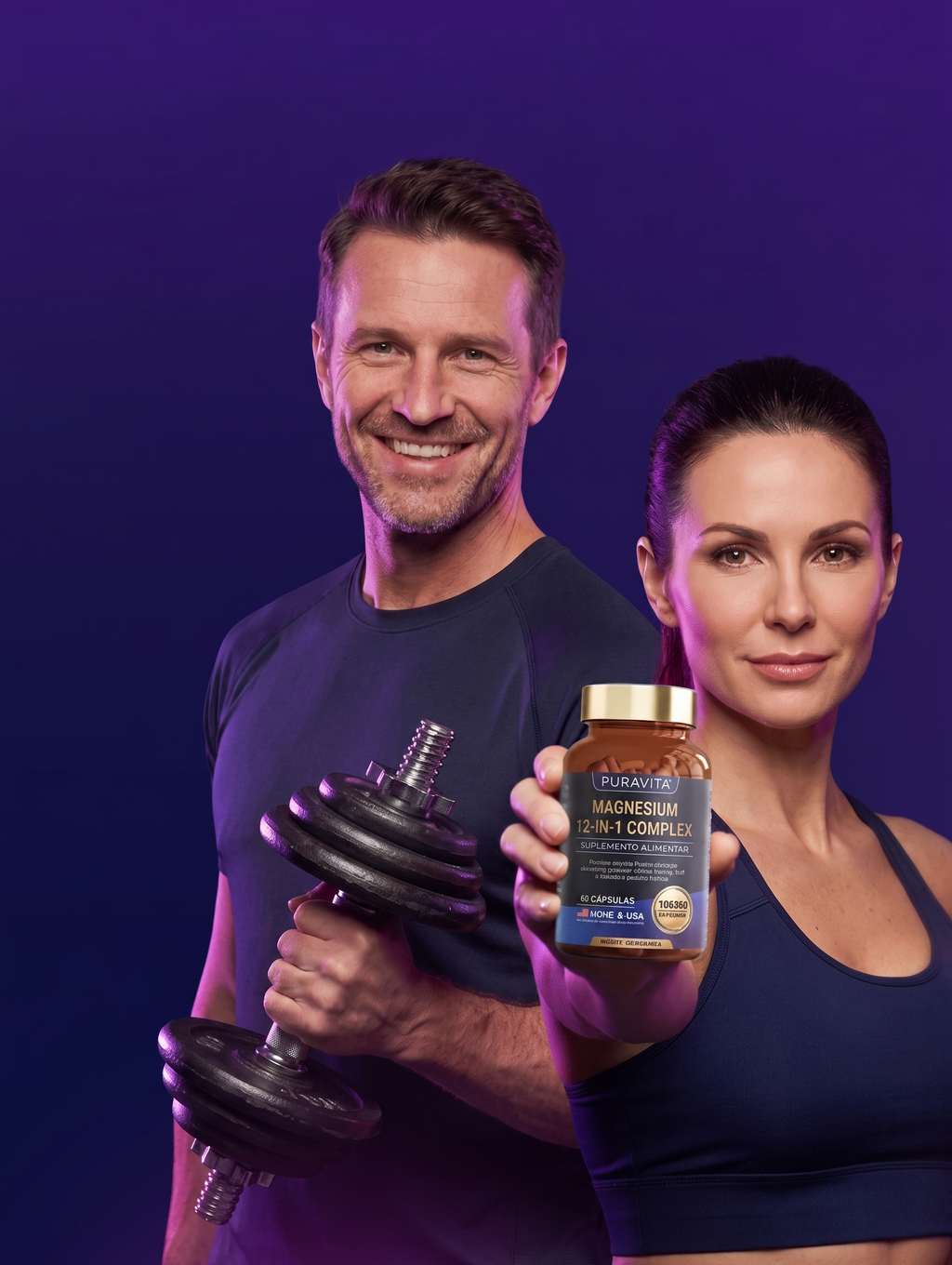 12-Type Magnesium Complex Supplement for Daily Wellness & Relaxation Support