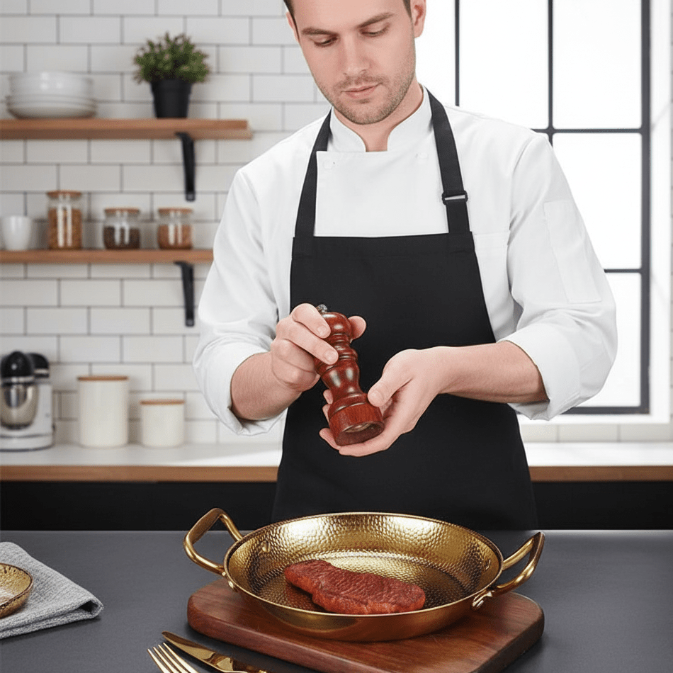 Harborcraft gehämmerter Edelstahltopf für Pfannen, Saucen und vielseitiges Kochen