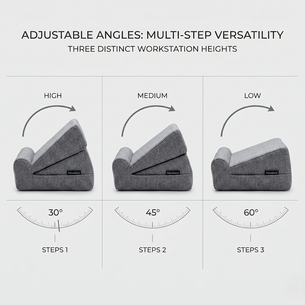 An Adjustable Bed Support Pillow For Comfortable Viewing And Relaxation | Rosalyssa